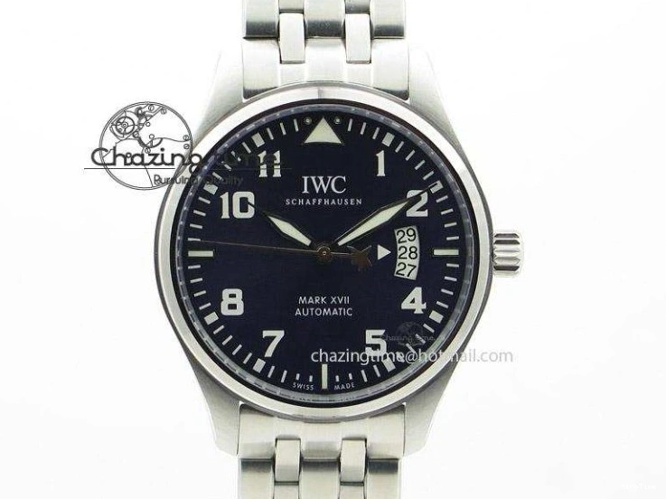 MIROTIME 0415 Versatile Big Pilot Real PR IW502703 SS YLF 1:1 Best Edition Blue Dial On Calfskin Strap A 7226